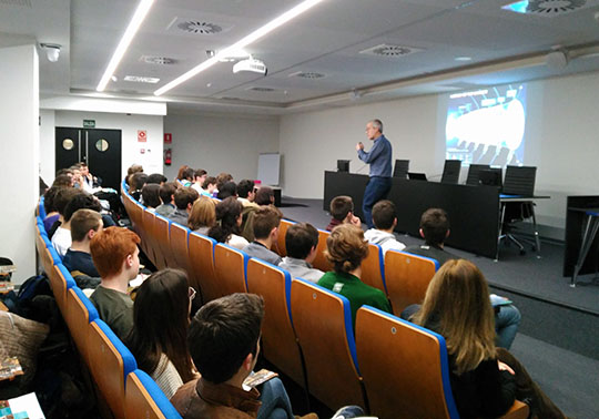 una imatge de la masterclass